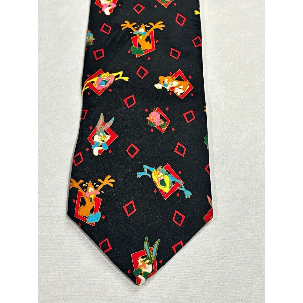 Looney Tunes Neck Tie Bugs Bunny Taz Tweety Road Runner Warner Bros